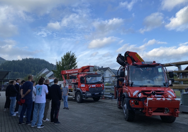 Einführungswoche mit Besichtigung der Bezirksstelle in Hausach