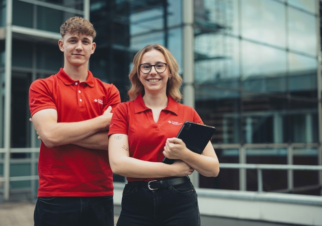 Auf dem Weg zur Teambesprechung